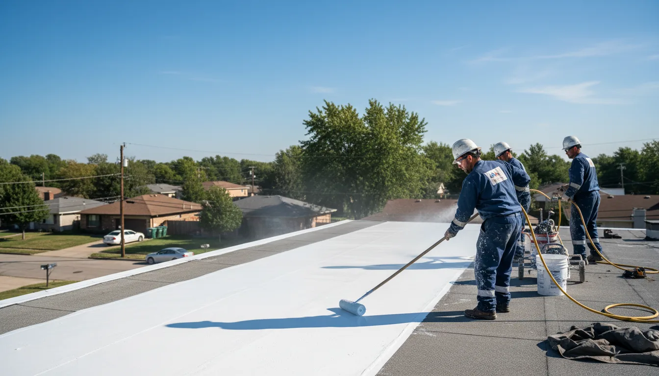 Commercial roof coating in Lake Winola, PA near me